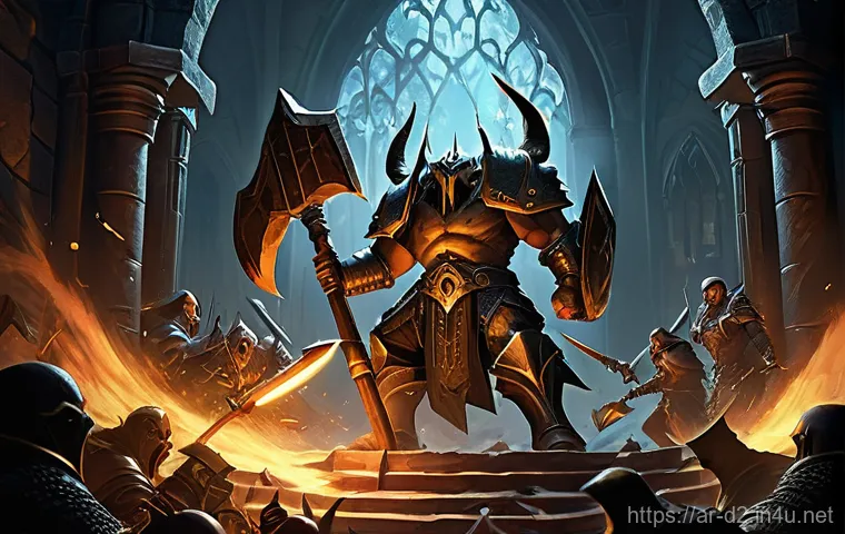 디아블로2 바알런 도는 법 - **Prompt:** A seasoned Diablo 2 Sorceress, dressed in her mystical, fully covered robes and armor, m...