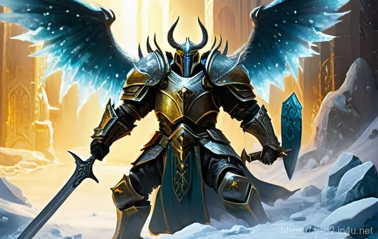 디아블로2 액트2 듀리엘 피하는 법 - **Prompt 1: "The Prepared Warrior's Stand"**
    A highly detailed, cinematic fantasy art rendering ...